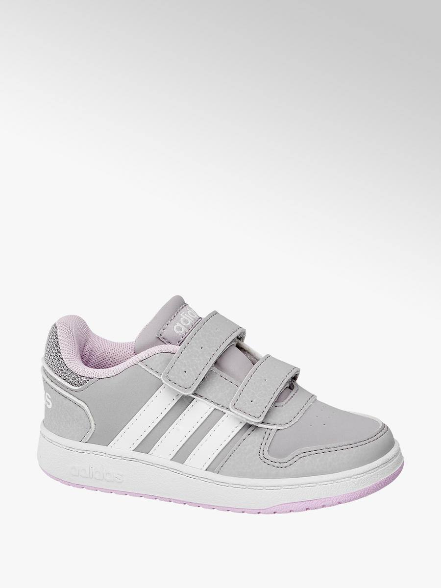 Mädchen Klettschuhe HOOPS 2.0 CMF INF von adidas in grau Mädchen Klettschuhe HOOPS 2.0 CMF INF von adidas in grau